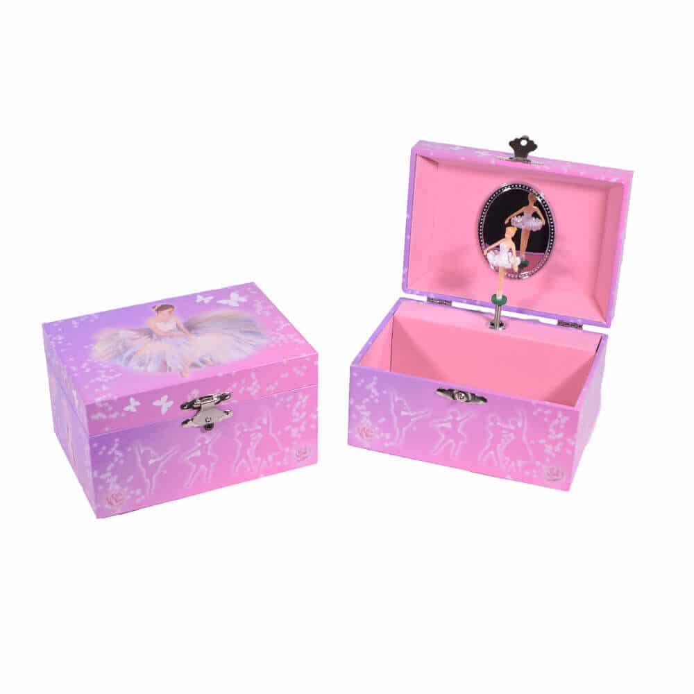 Details about   Christmas gift for a girl Musical Jewelry Storage Box  Spinning Ballerina Pink 